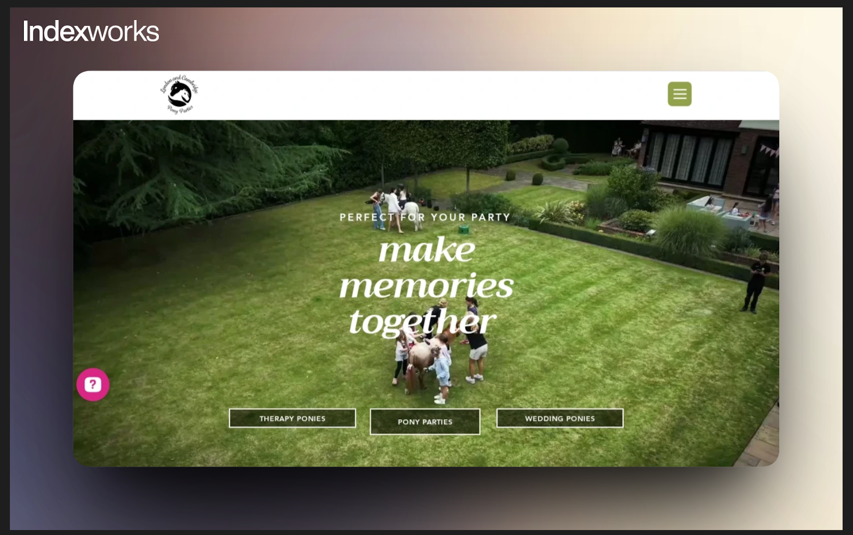 Pony Parties website